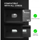 بووك بطاقات مغناطيسي للجوال PITAKA MagEZ Card Sleeve 3 / يدعم MagSafe