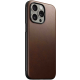 Nomad Modern Case / iPhone 15 Pro Max / Drop-resistant / MagSafe / Brown Leather with Black Frame