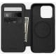 Nomad Leather Folio Case / iPhone 15 Pro Max / Built-in Wallet / Screen Cover / MagSafe / Black Leather