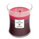 Woodwick Scented Candle / 3 Different Layers / Currant + Blackberry + Black Cherry / Medium Size