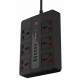 توصيلة كهرباء من بورودو مع 6 بلكات و 6 USB / مع ميزة الاغلاق الذاتي