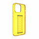 Grip2u Slim Case for iPhone 15 Pro Max / Built-in Grip / Slim Version / Yellow Transparent