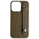 Double A iPhone 14 Pro Max Leather Case / Qatari Brand / Built in Handle / Elephant Gray