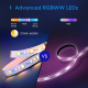شريط اضاءة LED RGB ذكي من meross / تحكم من الجوال / قابل للقص / طول 5 متر