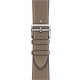 Apple Watch Hermes Series 9 / Steel With Single Tour Leather Strap / Color Etoupe / Size 41