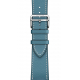 Hermes Edition Apple Watch Series 9 / Single Tour Leather Strap / Bleu Jean / Size 41