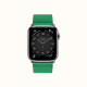 Apple Watch Hermes Strap / 44 - 45 mm / Bambou Green Leather