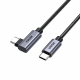 Unitek Type-C to Type-C Cable / Second Input With 90-Degree Angle / 100W Power / 1 Meter