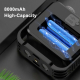 Magnetic Camping Flashlight / With Built-in 8000mAh Battery / Strong Brightness 