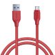 واير من أوكي USB-C الى USB بطول 1.2 متر/أحمر