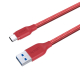 واير من أوكي USB-C الى USB بطول 1.2 متر/أحمر