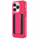 AmazingThing Titan Pro Case for iPhone 15 Pro Max / Supports MagSafe / Grip + Stand + Wallet / Pink
