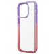 UNIQ Combat Duo Case for iPhone 14 Pro / Drop-resistant / Transparent with Purple and Pink Frame