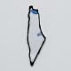 ستيكر من Sada / ملصق معدني / خريطة فلسطين  