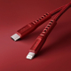 واير من يونيك من نوع فليكس / ايفون ل USB-C بطول 30 سنتمتر / احمر