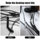 Cable Organizer Pack / Flexible & Reusable / 148 Pieces / Black