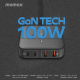 Momax Desktop Charger / 100W / GaN Technology / 2 USB-C Ports & 2 USB-A Ports / Slim Design