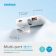 Momax iPower PD 3 Battery / 10,000mAh Capacity / Slim / Fast Charging / Built-in Type-C Cable / White