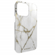 SwitchEasy MARBLE M Case for iPhone 14 Pro Max / Never Fade / White & Gold / MagSafe
