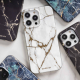 SwitchEasy MARBLE M Case for iPhone 14 Pro Max / Never Fade / White & Gold / MagSafe
