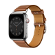 Apple Watch Hermes Strap / 40 - 41 mm / Leather Brown Single Tour