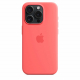 Original Apple Silicone Case for iPhone 15 Pro / Supports MagSafe / Guava