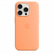 Original Apple Silicone Case for iPhone 15 Pro / Supports MagSafe / Orange Sorbet 