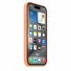 Original Apple Silicone Case for iPhone 15 Pro / Supports MagSafe / Orange Sorbet 