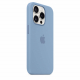 Original Apple Silicone Case for iPhone 15 Pro / Supports MagSafe / Winter Blue