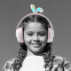 Porodo Cute Kids Headphones / Wireless / With Built-in Lighting / Pink