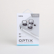 عدسات يونيك Optix لحماية الكاميرا / تدعم ايفون 13 برو + برو ماكس / فضي