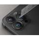 عدسات يونيك Optix لحماية كاميرا ايفون 15 برو / وضوح عالي / كحلي غامق 