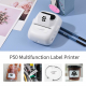 Portable Thermal Label Printer / App Control / Come with 3 Paper Pack / White