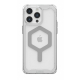 UAG Plyo Case for iPhone 15 Pro / Supports MagSafe / Drop Resistant / Ice & Silver