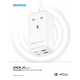 Momax OnePlug 65W Charger / With Triple USB input + 4 Ports / GaN Technology for Fast Charging