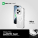كفر AmazingThing Titan Pro MagSafe لايفون 15 برو ماكس / ضد الطيحات / يدعم MagSafe / شفاف 