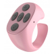 Phone Ring-Shaped Remote Control / Bluetooth Wireless / Battery Operated / Pink