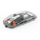 WiWU Crystal Wireless Mouse / Lightweight & Comfortable / Transparent Black