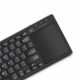 Heatz ZK05 Wireless Keyboard / With Trackpad / Slim & Lightweight / Arabic & English