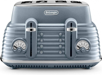Electric Delonghi Toaster / With 6 Different Toasting Settings / 4 Slices / Blue