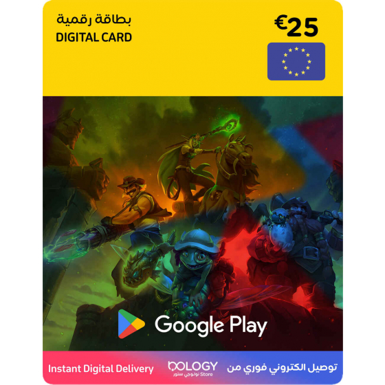 Google Play 25 euro Digital Card