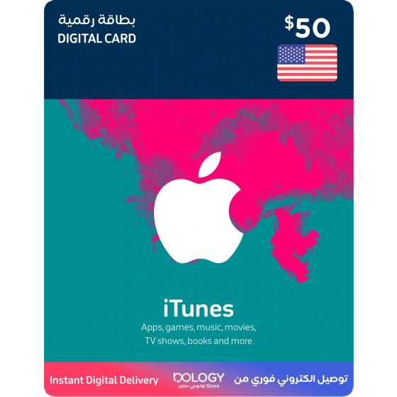 iTunes US / 50 USD / Digital Card