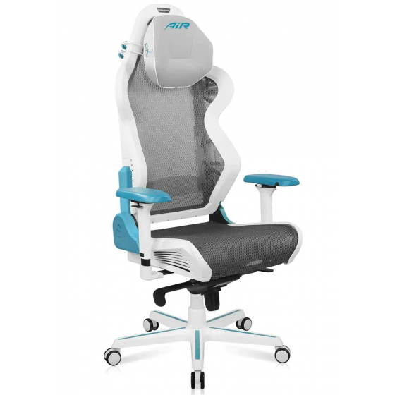 كرسي DXRacer من فئة Air Series / ابيض و ازرق