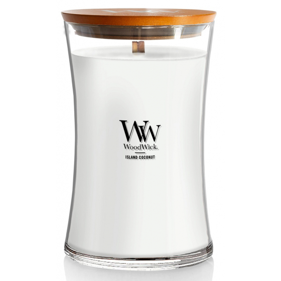 Woodwick Scented Candle / Island Coconut / Hourglass Large 