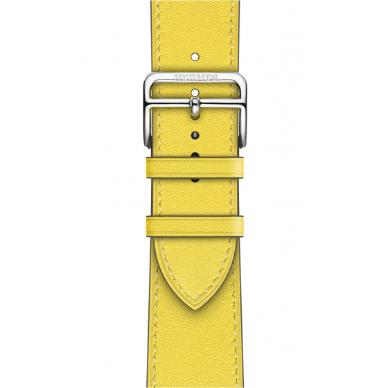 Apple Watch Hermes Strap / 44 & 45 Size / Lime Leather Strap