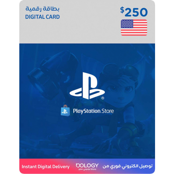 Playstation USA Store / 250 USD Digital Card