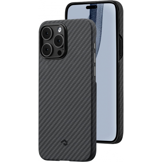 Pitaka MagEZ Case 3 for iPhone 14 Pro / 1500D Black & Grey Twill / Support MagSafe