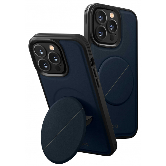 UNIQ Novo iPhone 14 Pro Grip & Stand Case / Marine Blue