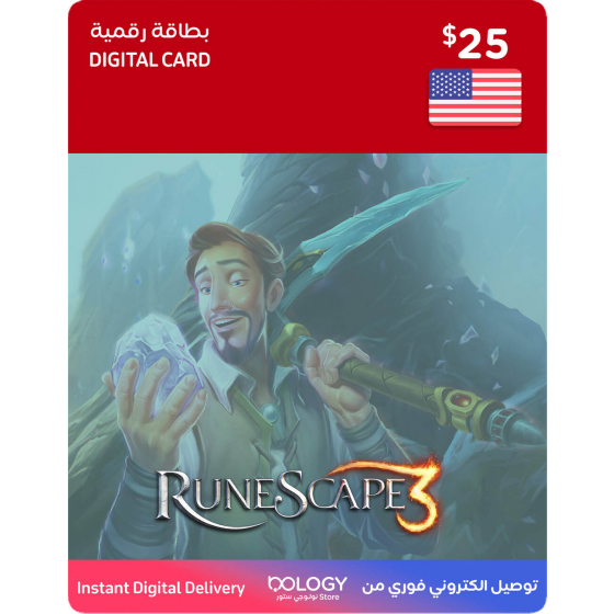 RuneScape 25 USD Digital Card