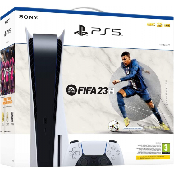 حزمة سوني بليستيشن 5 نسخة ال CD مع لعبة FIFA 23